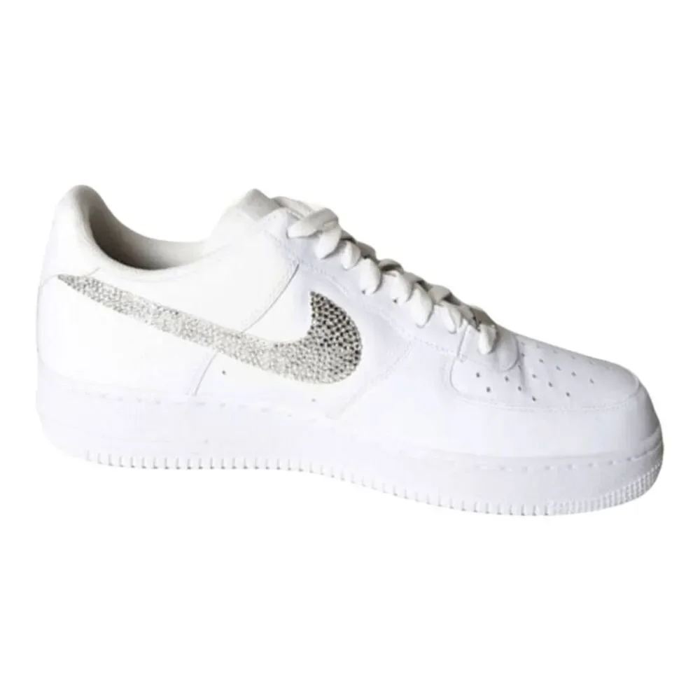 NIKE Air Force 1 Low Customised 'Swarovski' Sneakers Size 12